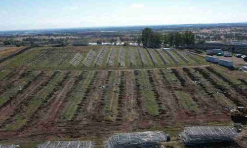 Escavatore In Azione Su Impianto Fotovoltaico A Terra 25 Manduria